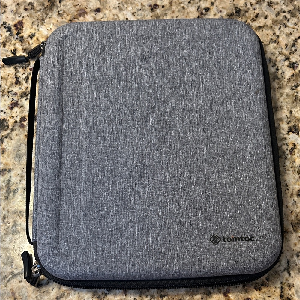 Tomtic Gray Tablet Protector with storage compartment